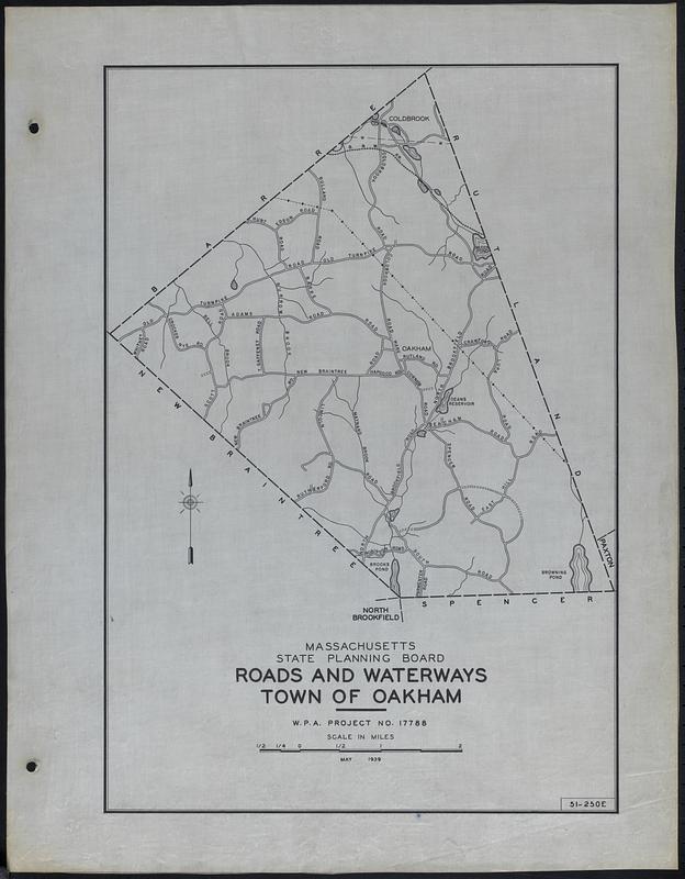Roads and Waterways Town of Oakham Digital Commonwealth