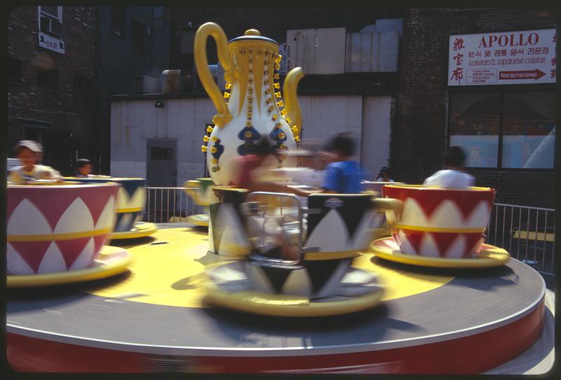 Teacup ride, August Moon Festival, Chinatown Digital Commonwealth