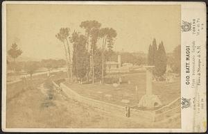 View of Protestant cemetery, Rome