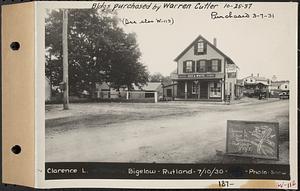 Clarence L. and Elsie H. Bigelow, store, Rutland, Mass., Jul. 10, 1930