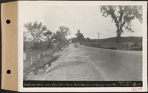 Contract No. 21, Portion of Ware-Belchertown Highway, Ware and Belchertown, looking west near Sta. 27, Ware-Belchertown highway, Ware and Belchertown, Mass., Jul. 12, 1932