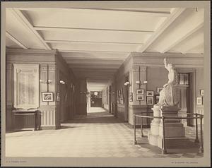 Boston Latin School - 1893 - interior view, hallway Warren Avenue