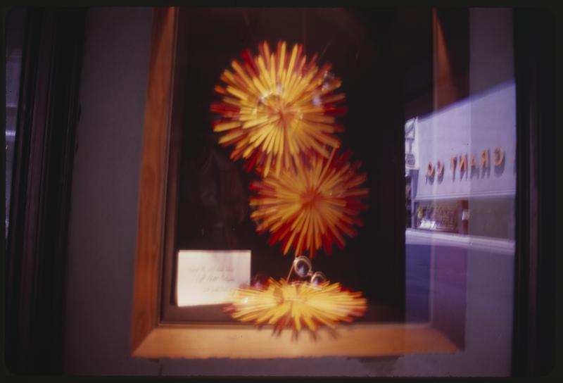 Window display of eyeglasses