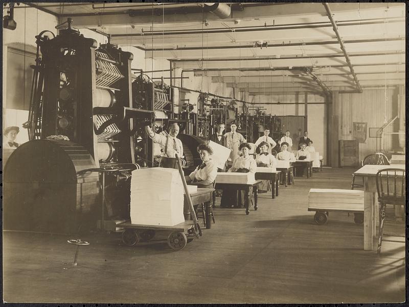 Calender Room, Old Berkshire Mill, 1912