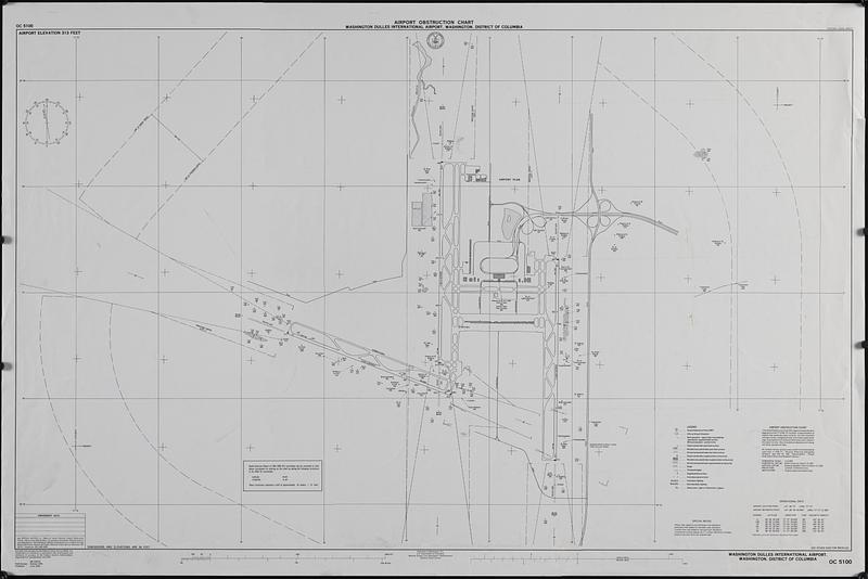 Airport obstruction chart, OC 5100, Washington Dulles International Airport, Washington, District of Columbia