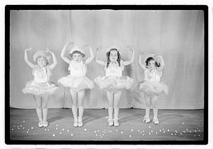 Girl ballet dancers in costume