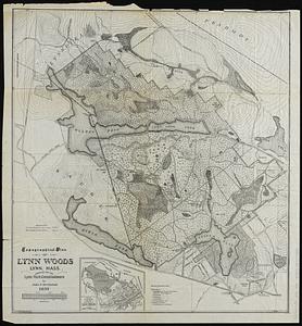 Topographical plan of Lynn Woods, Lynn, Mass.
