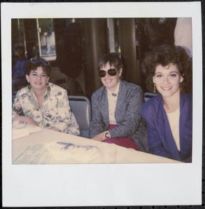 Three women at a table