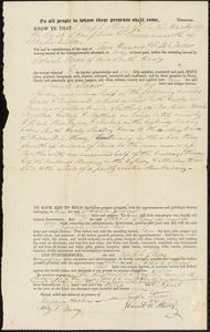 Deed from Joseph Strong to Josiah Snow, April 3, 1829