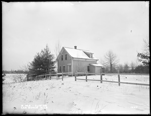 Wachusett Reservoir, Ann Moran's house, from the west, Clinton, Mass., Jan. 4, 1898