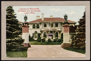 Wheatleigh: front entrance with fountain