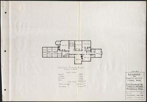 Edgecombe: floor plan of house, 2nd floor