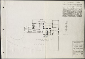 Edgecombe: floor plan of house, 1st floor