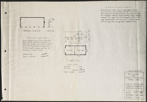 Edgecombe: Floor plan of caretakers residence and garage