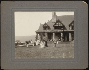 Shadow Brook: croquet game on lawn