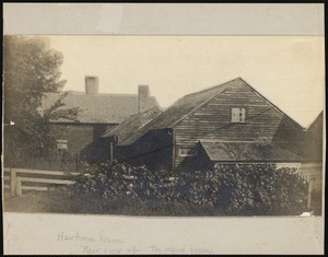 Hawthorne's Little Red House: rear view of the original house