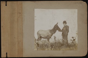 Man and game animal on the Whitney Reservation