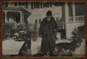 Cortlandt F. Bishop with dogs