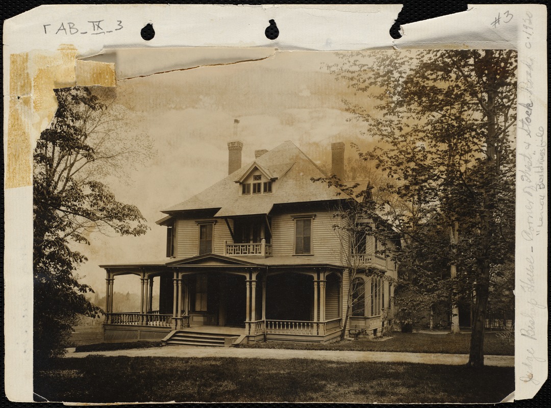 Judge Place house Digital Commonwealth