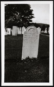 Tombstone of Mr. Samuel Wright