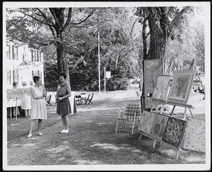 Lenox Bicentennial: paintings on sidewalk