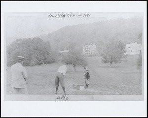 Lenox Golf Club: Anson Phelps Stokes, Jr. at first tee