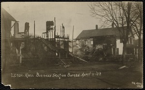 Easter Fire: business section burned