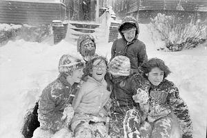 Playing outside Blizzard of 78
