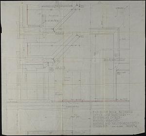 Full-scale drawing of door between office and sanctuary