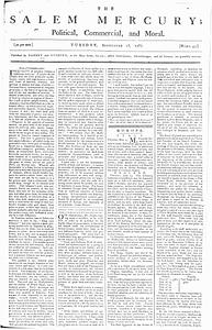 The Salem Mercury: Political, Commercial, and Moral