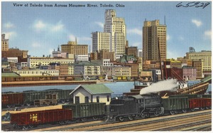 View of Toledo from across Maumee River, Toledo, Ohio