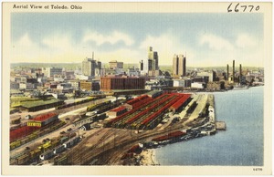 Aerial view of Toledo, Ohio