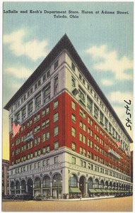 LaSalle and Koch's Department Store, Huron at Adams Street, Toledo, Ohio
