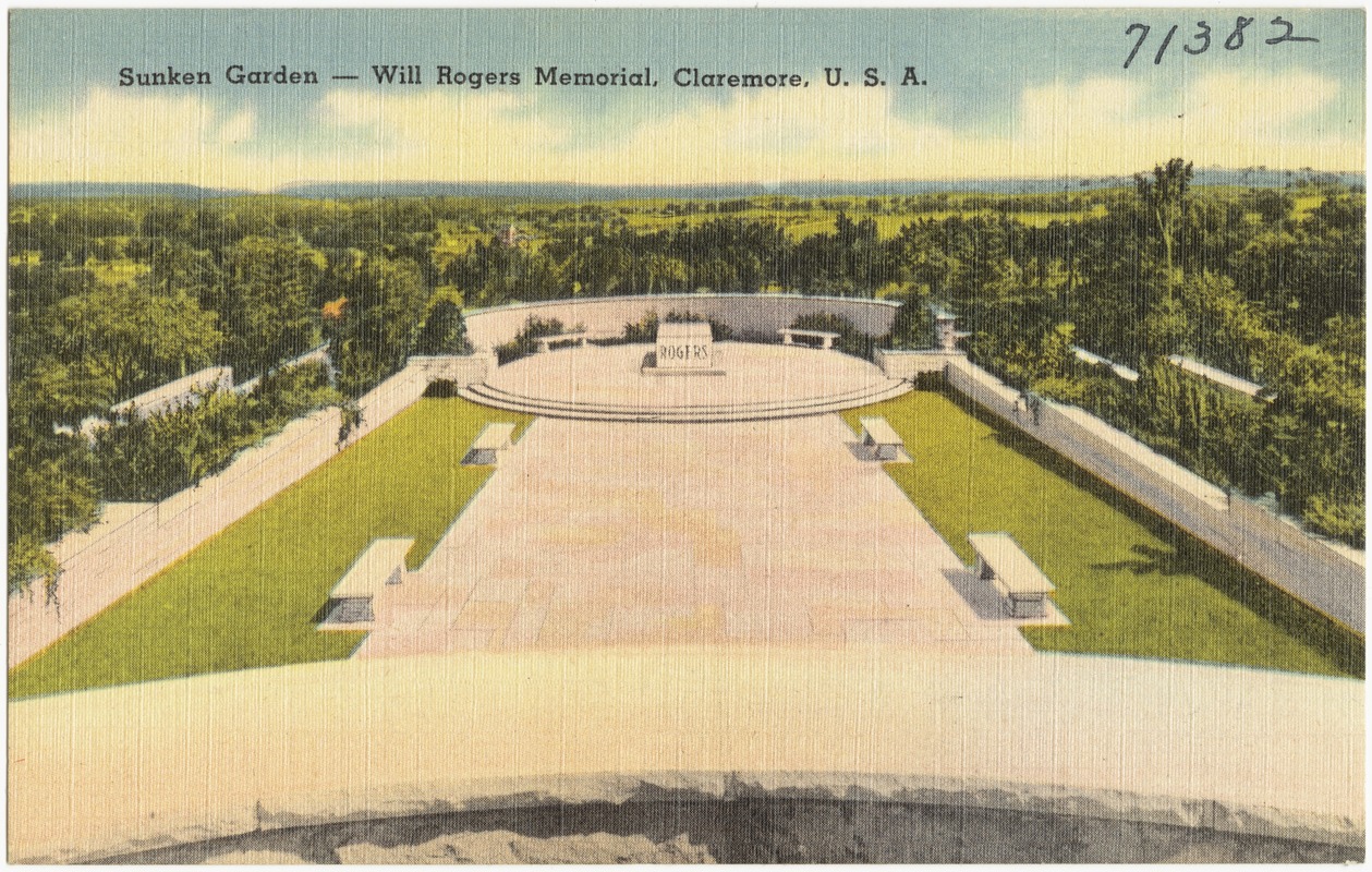 Sunken Garden -- Will Rogers Memorial, Claremore, U.S.A.