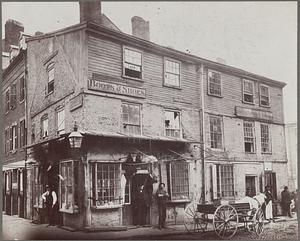 Boston, Massachusetts. Old house, corner of Lewis and North Streets