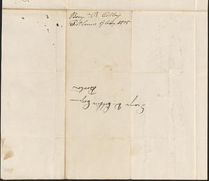 Benjamin B. Colby to George Coffin, 17 August 1835