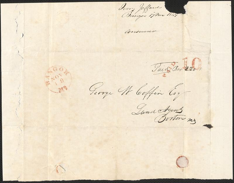 Ivory Jefferds to George Coffin, 17 November 1847 - Digital Commonwealth