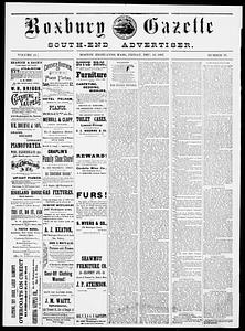 Roxbury Gazette and South End Advertiser, December 16, 1887