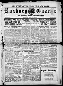 Roxbury Gazette and South End Advertiser, February 24, 1939