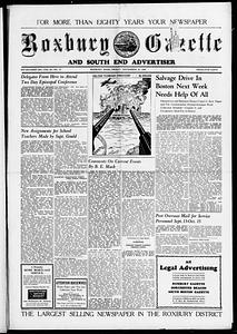 Roxbury Gazette and South End Advertiser, September 15, 1944