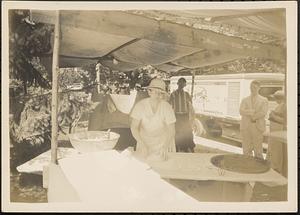 Making dough, street fair