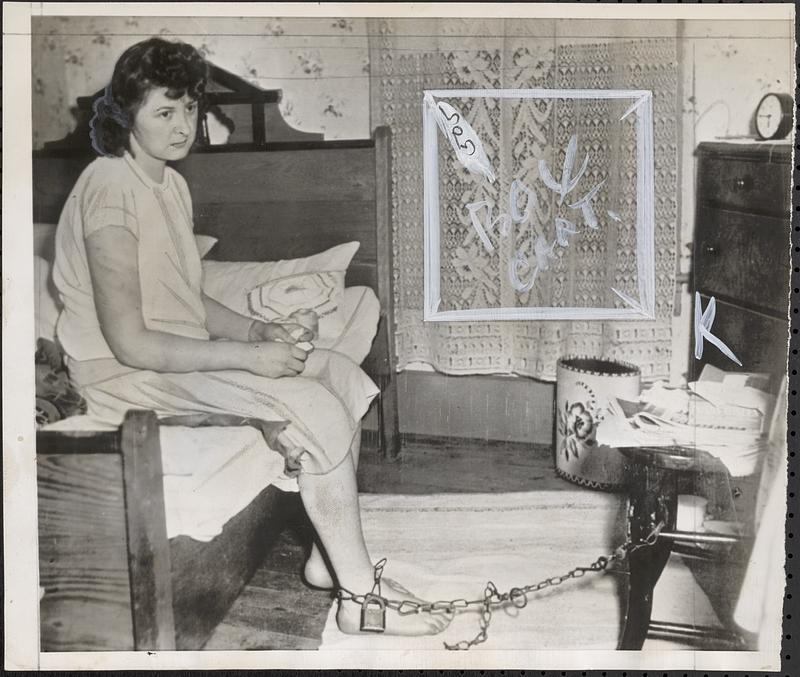 Chained to chair