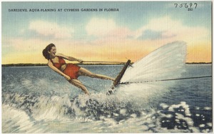 Daredevil aqua-planning at cypress gardens in Florida