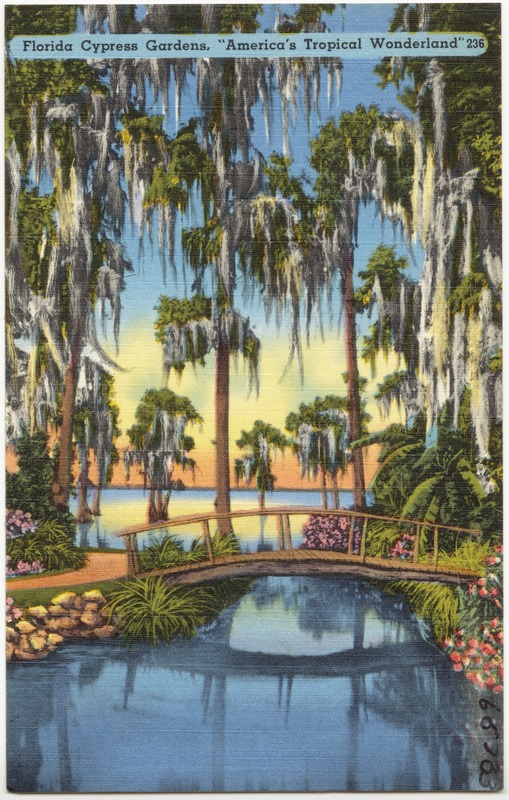 Florida Cypress Gardens, "America's tropical wonderland"
