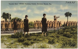 "Parade Rest," WAAC training center, Daytona Beach, Florida