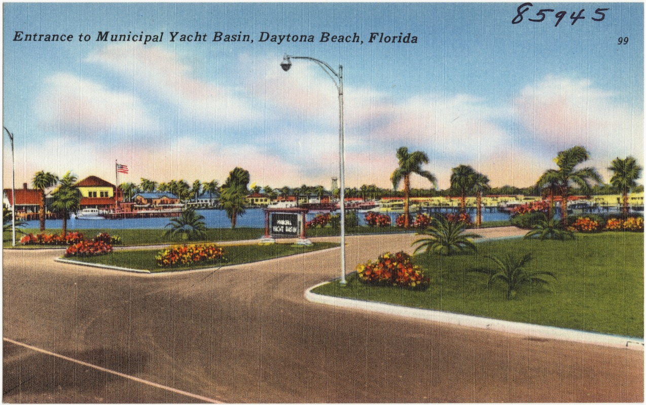 Entrance to municipal yacht basin, Daytona Beach