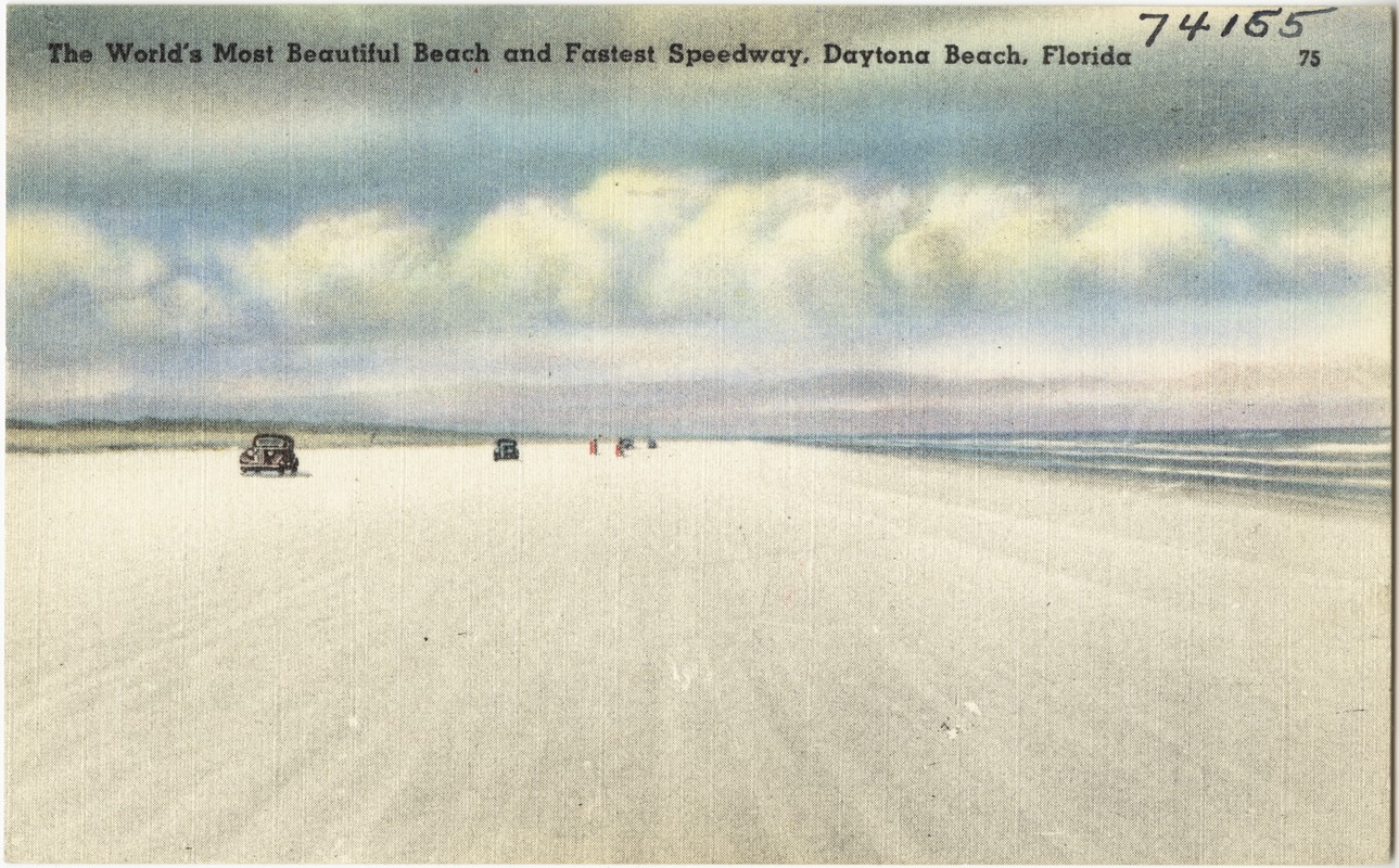The world's most beautiful beach and fastest speedway, Daytona Beach, Florida