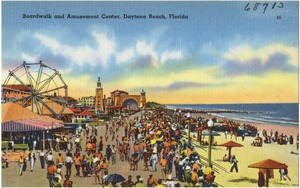 Boardwalk and amusement center, Daytona Beach, Florida