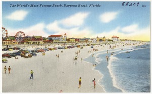 The world's most famous beach, Daytona Beach, Florida