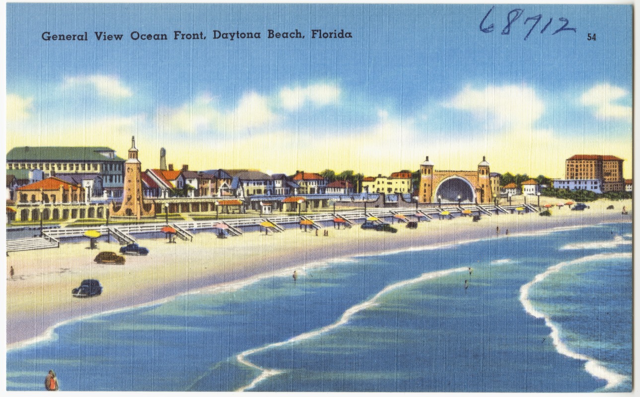 General view ocean front, Daytona Beach, Florida